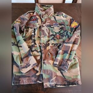 Polo Ralph Lauren camouflage drawstring-waist hooded jacket XXL worn once